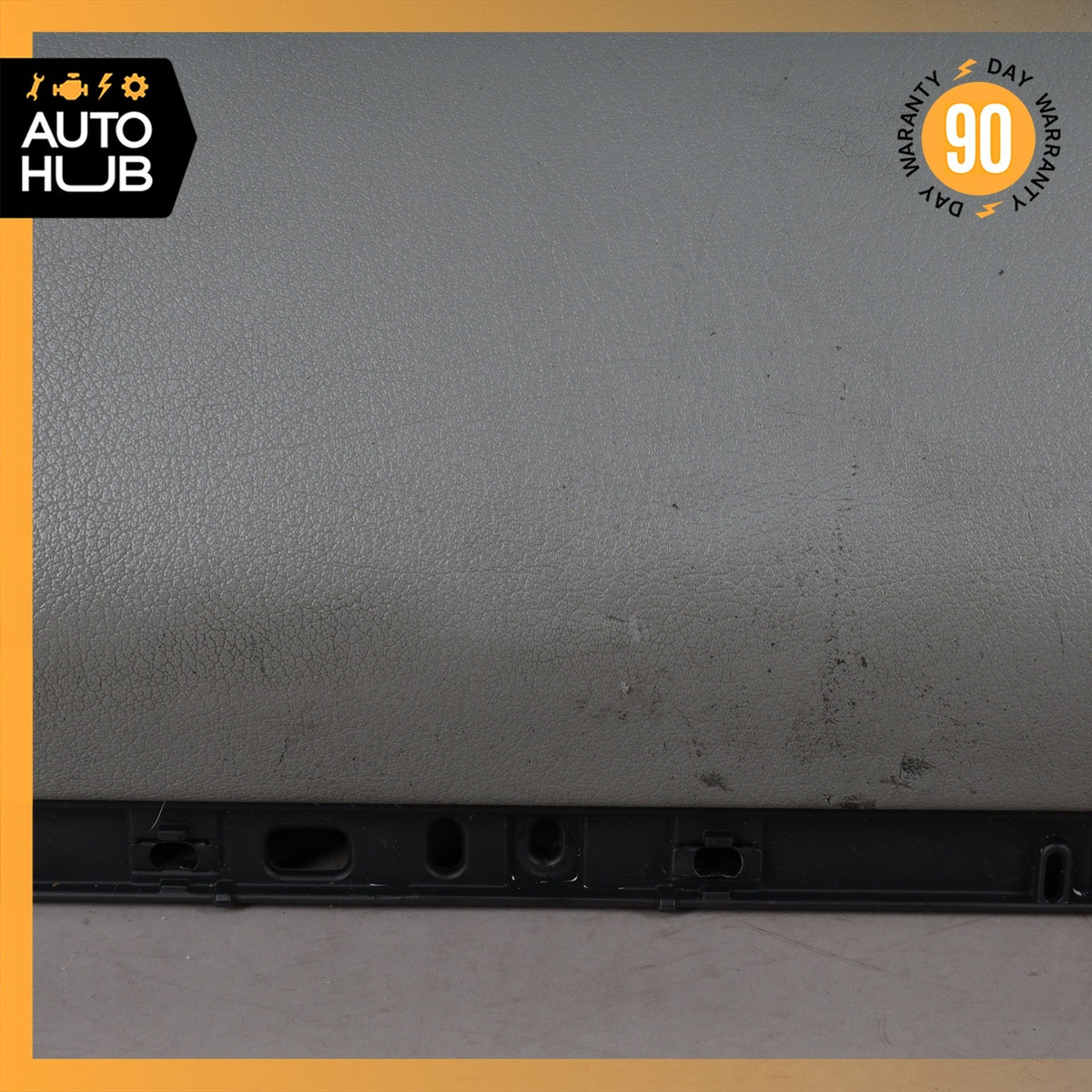 Porsche Cayenne 955 Dashboard Glove Box Compartment Leather Gray 7L5857095P OEM - photo 3