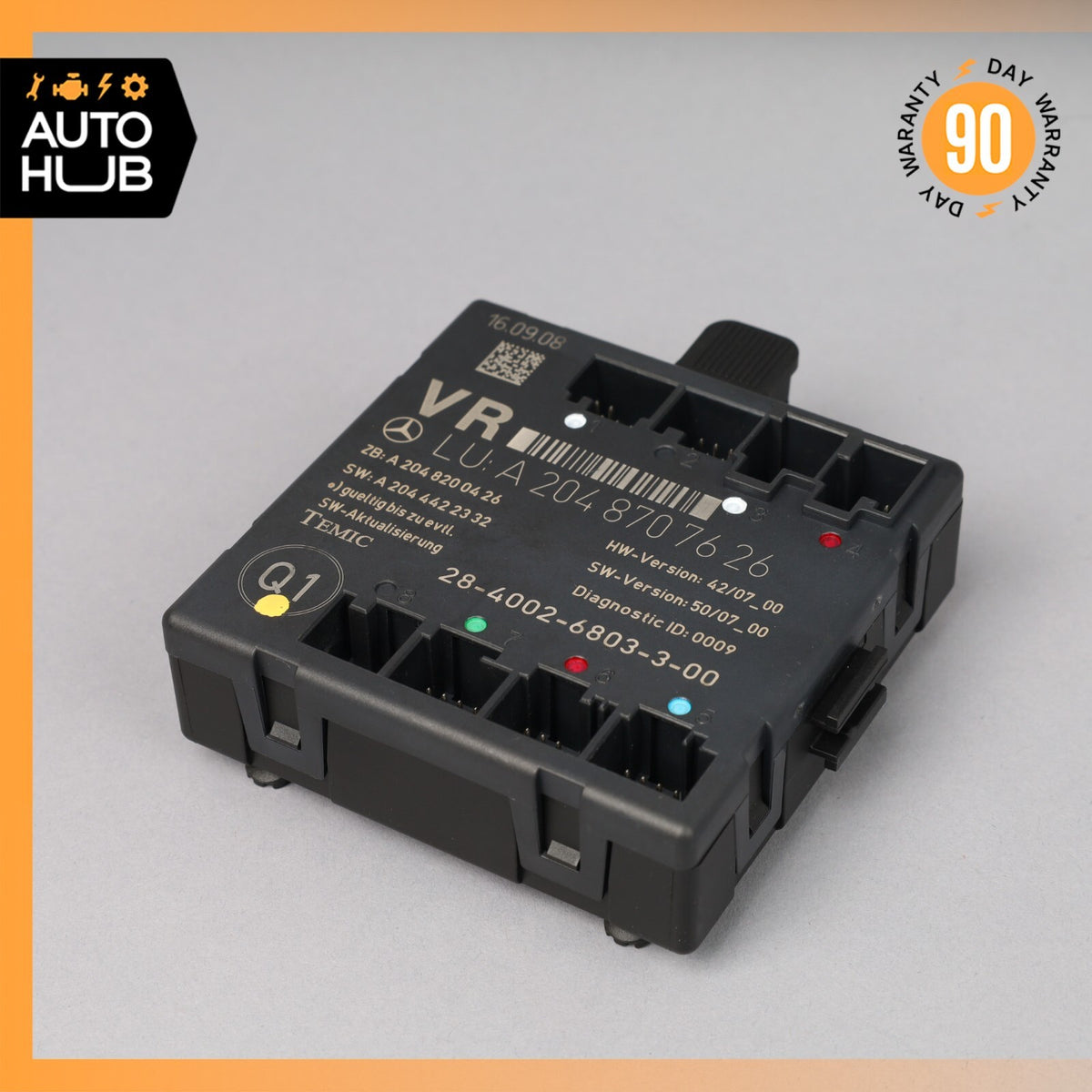 08-18 Mercedes W204 C300 C250 E400 Front Right Side Door Control Module OEM - photo 1