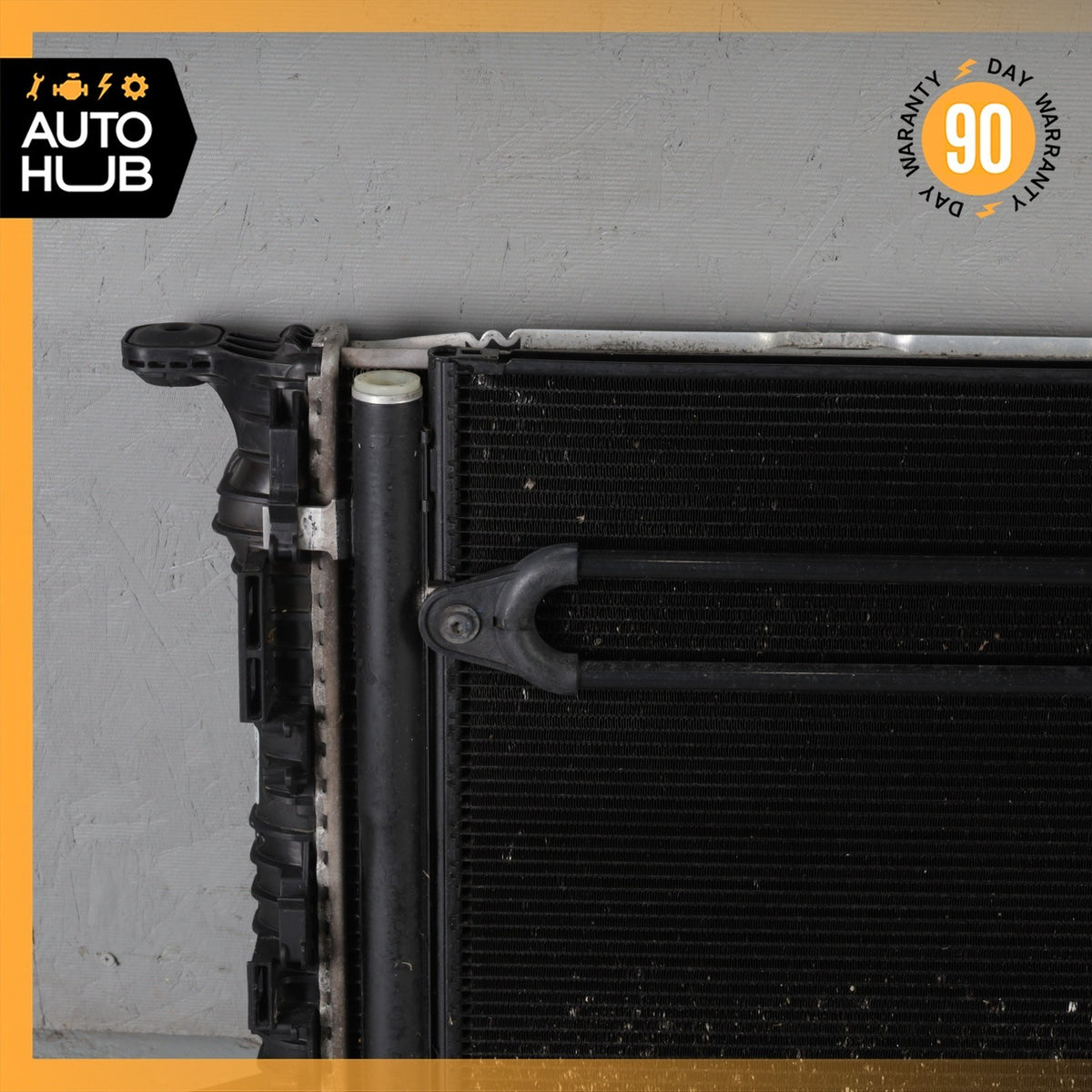 11-12 Audi D4 A8 4.2L Engine Cooling Radiator A/C Condenser Steering Cooler OEM - photo 7
