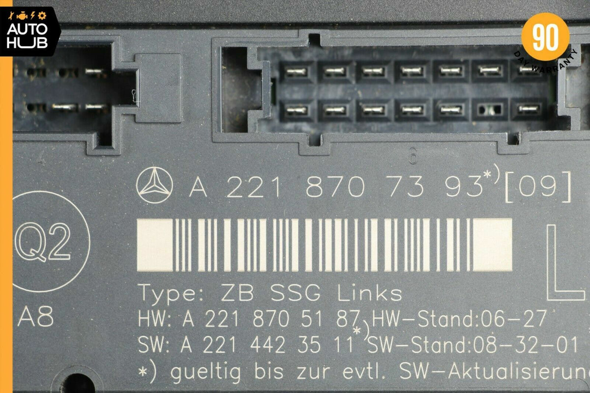 07-13 Mercedes W221 S550 S400 Front Left Driver Side Under Seat Control Unit OEM - photo 8