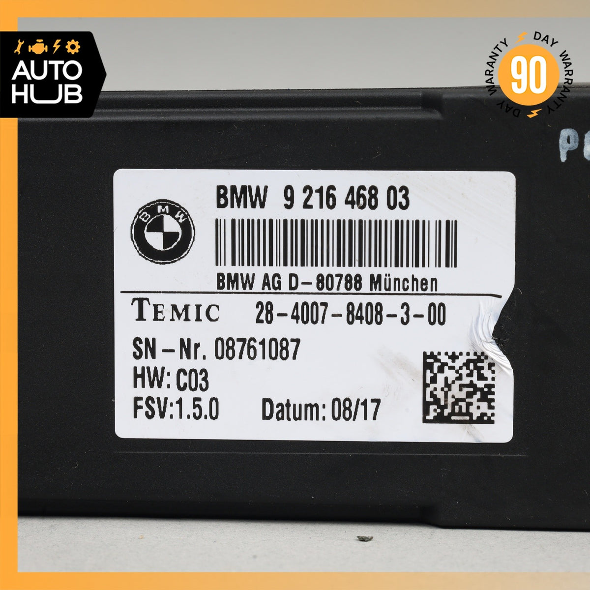 14-18 BMW F15 X5 Front or Rear Right Seat Heating Control Module OEM - photo 8