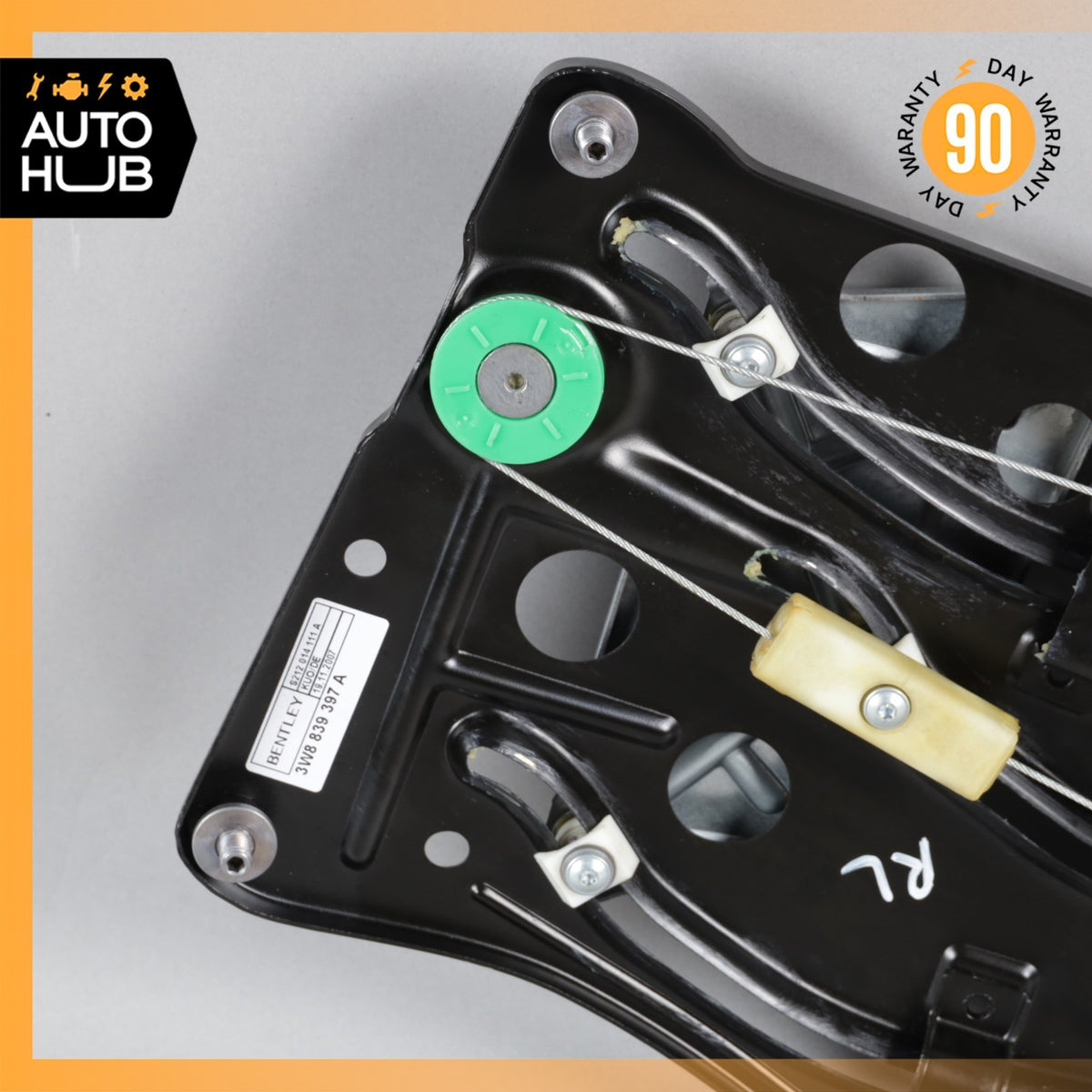 08-10 Bentley Continental GT Coupe Rear Left Side Window Regulator OEM 87k - photo 6