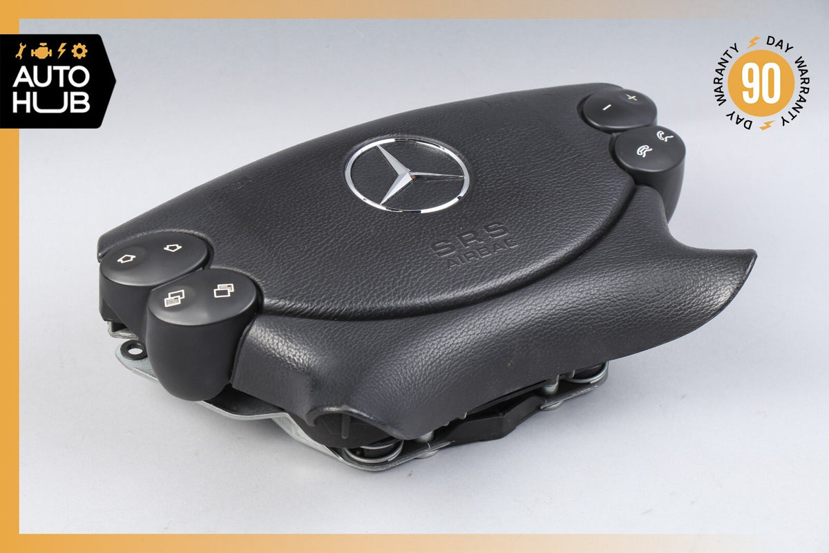 Mercedes R230 SL500 SL55 AMG CLK500 E350 Steering Wheel Airbag Air Bag Black OEM - photo 6