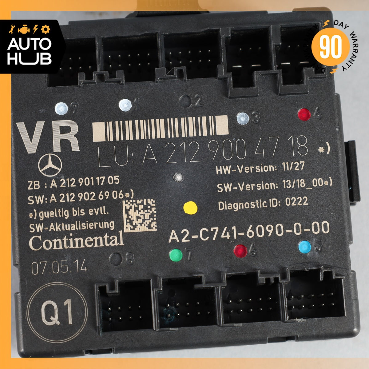 08-18 Mercedes W207 E350 SLK250 Front Right Side Door Control Module OEM - photo 7