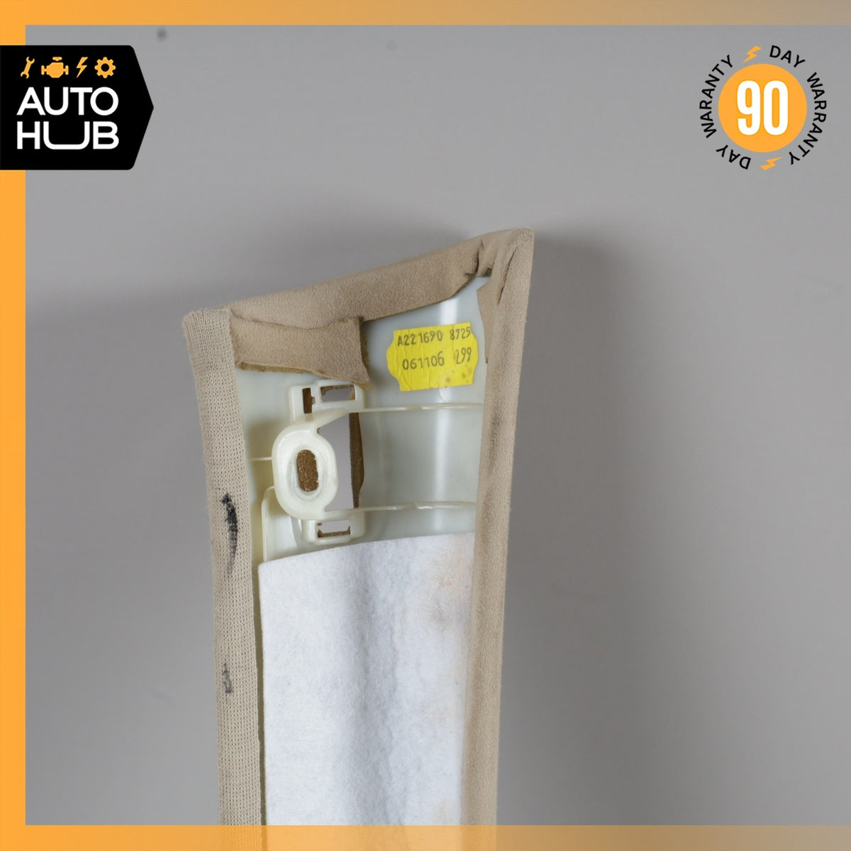 07-13 Mercedes W221 S600 S550 Front Left Side A Pillar Trim Panel Suede OEM - photo 7
