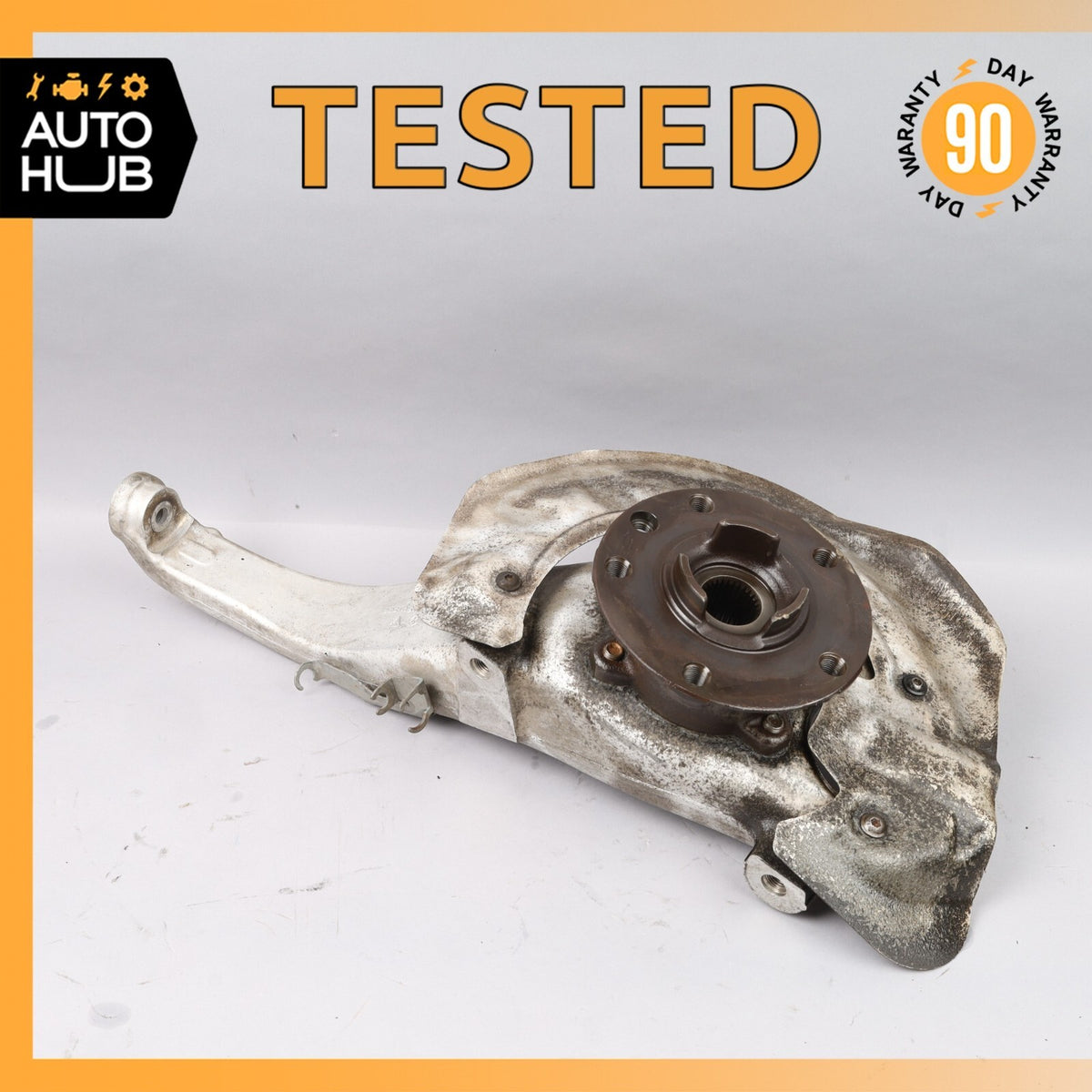 11-18 Porsche Cayenne 958 Hybrid S Front Left Driver Knuckle Spindle OEM - photo 1
