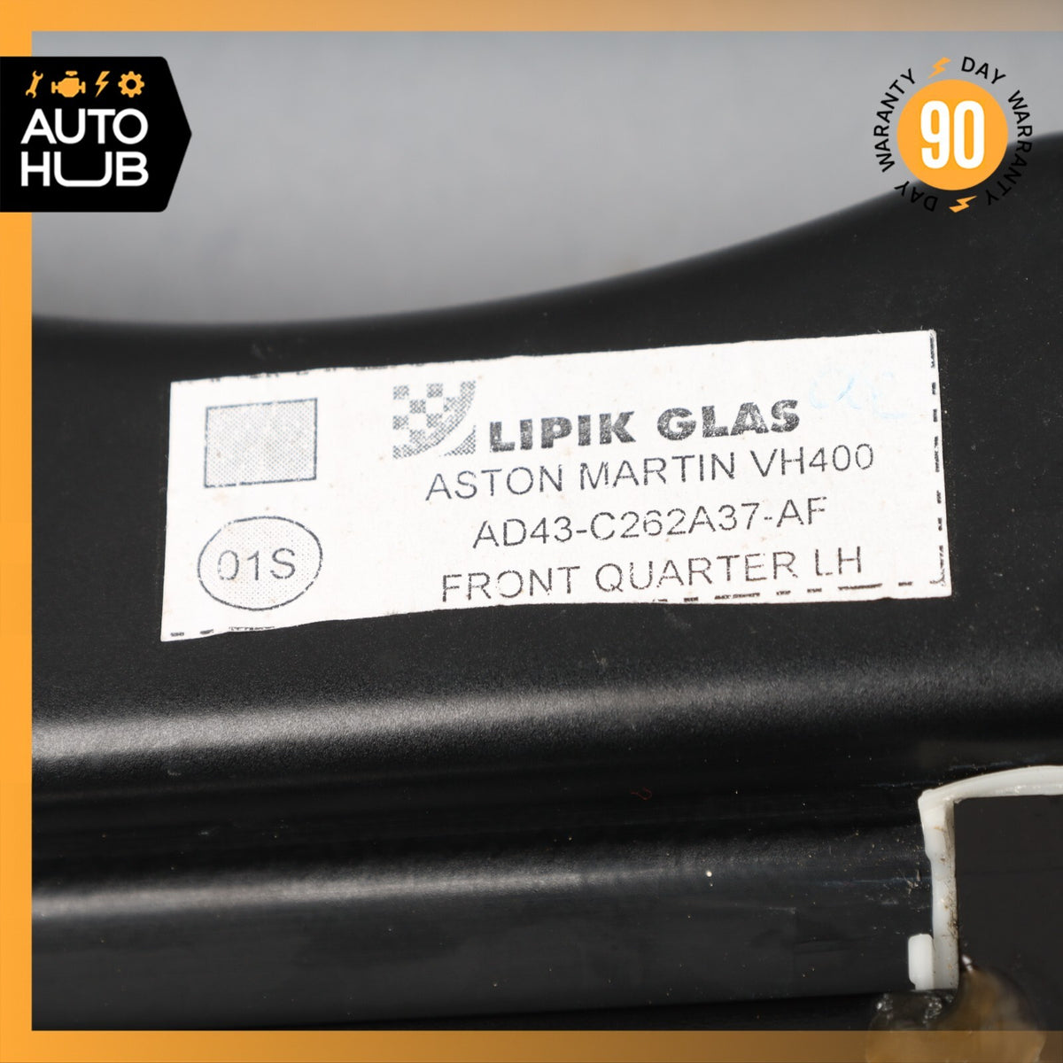 10-19 Aston Martin Rapide Front Left Driver Side Door Corner Window Glass OEM - photo 14