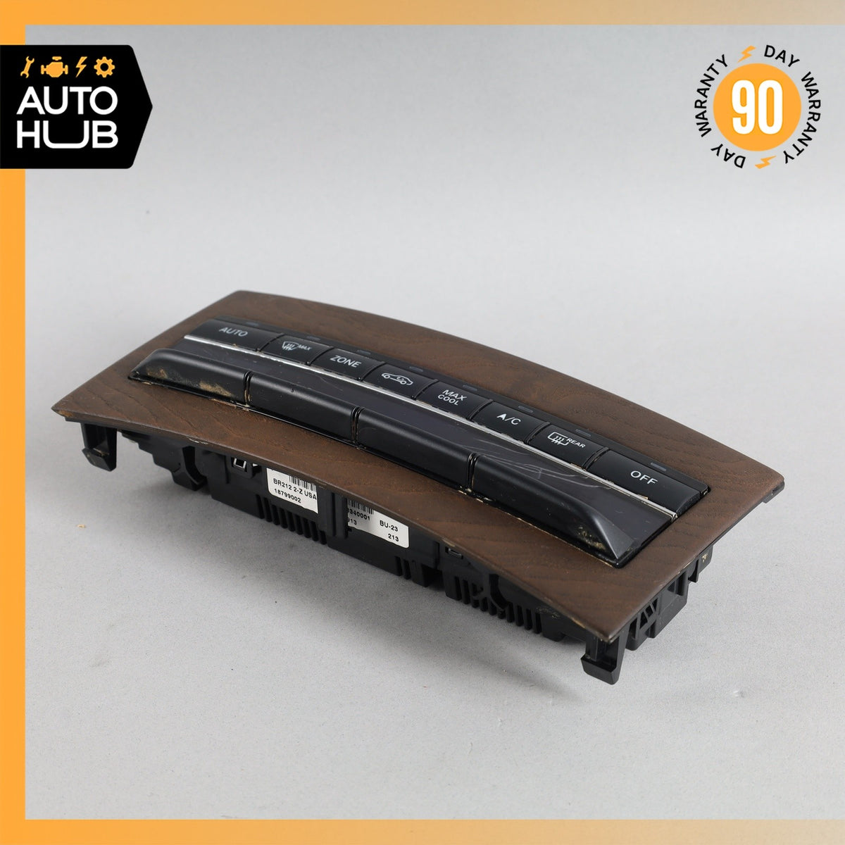 14-17 Mercedes W212 E250 E550 A/C AC Heater Climate Control Switch Wood OEM - photo 5