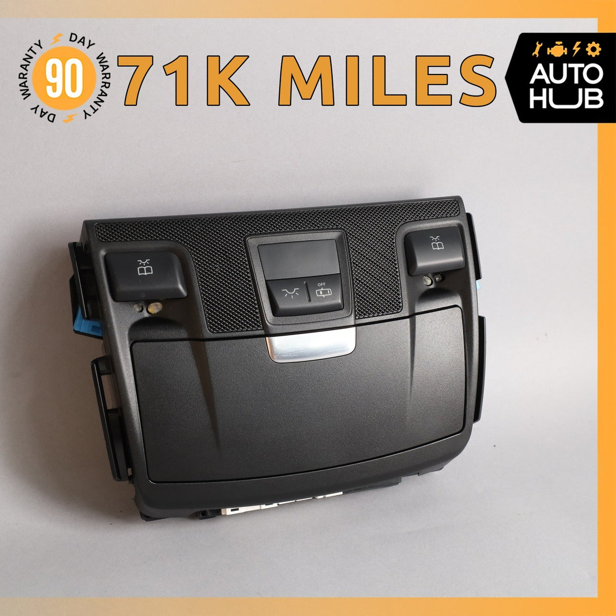 12-20 Mercedes R172 SLK250 SLK350 SLC300 Overhead Dome Light Lamp Black OEM 71k - photo 1