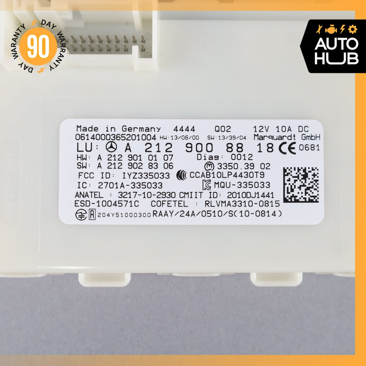 13-20 Mercedes W207 E350 CLS400 SL550 E550 Keyless Go Entry Control Module OEM - photo 9