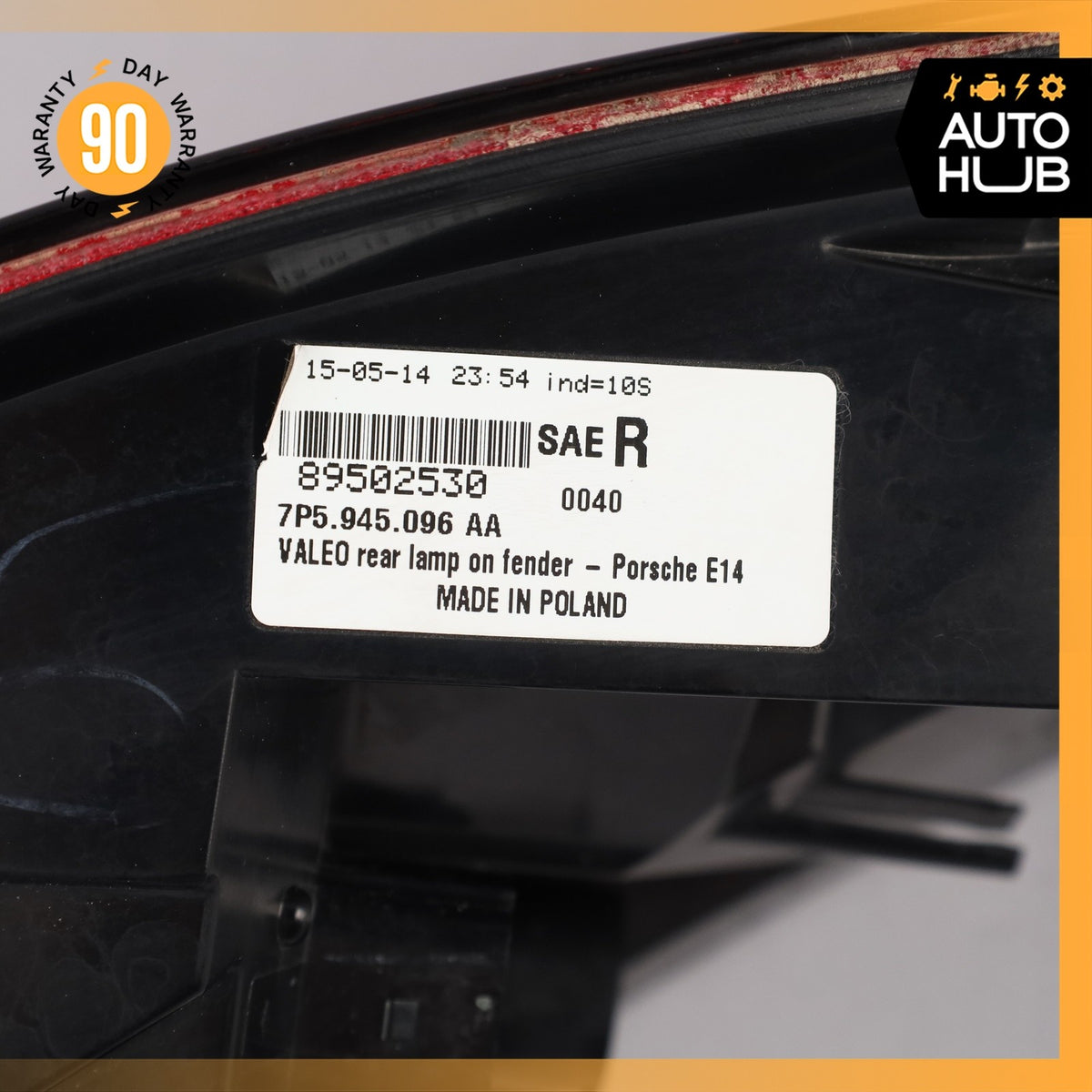 11-14 Porsche Cayenne 958 Right Side Outer Tail Light Lamp 7P5945096AA OEM - photo 22