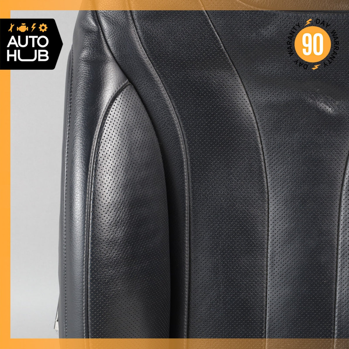 14-17 Mercedes W222 S550 S550e Front Left Side Seat Upper Back Cushion Black OEM - photo 6
