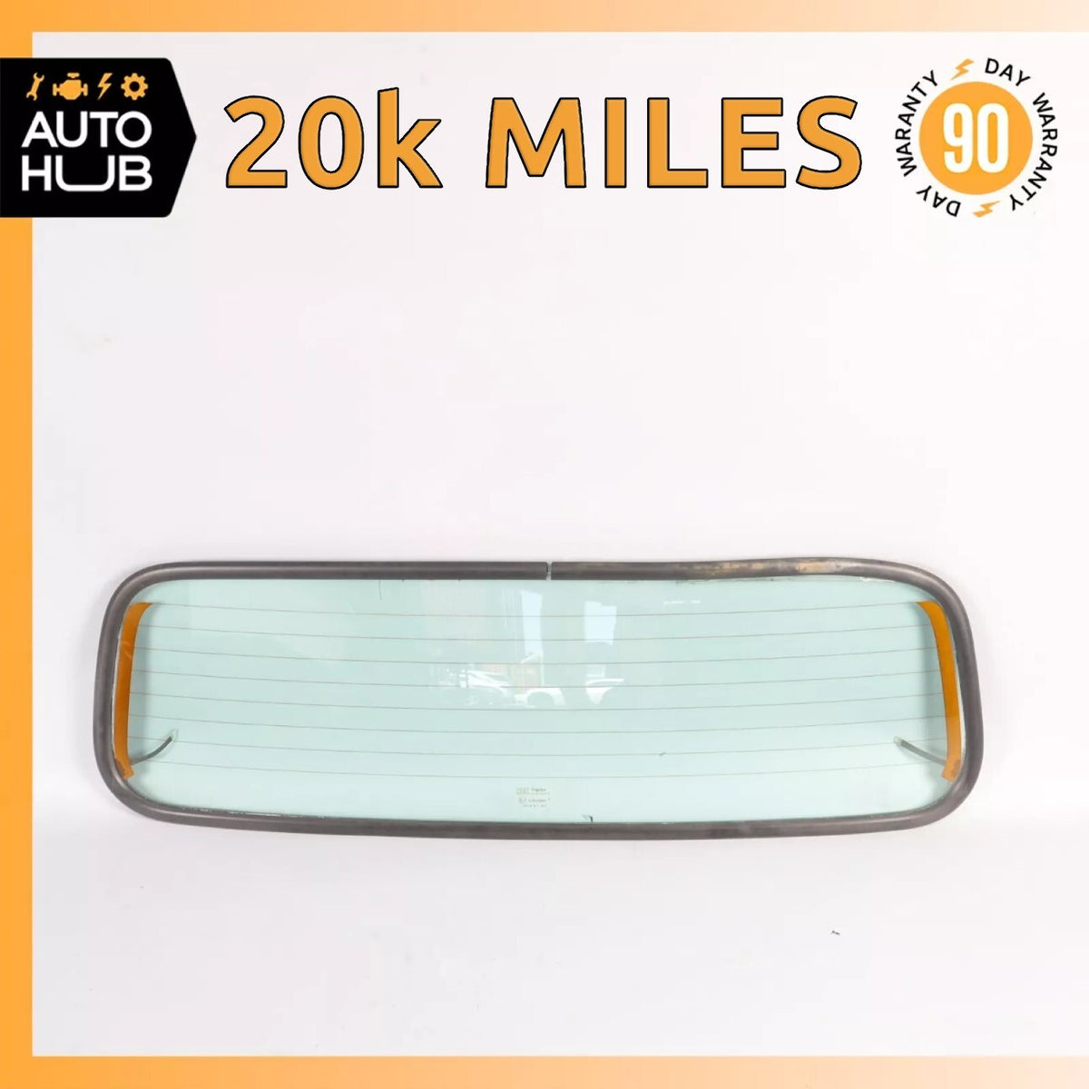 00-04 Aston Martin DB7 Vantage Rear Back Convertible Soft Top Window Glass 20k - photo 1