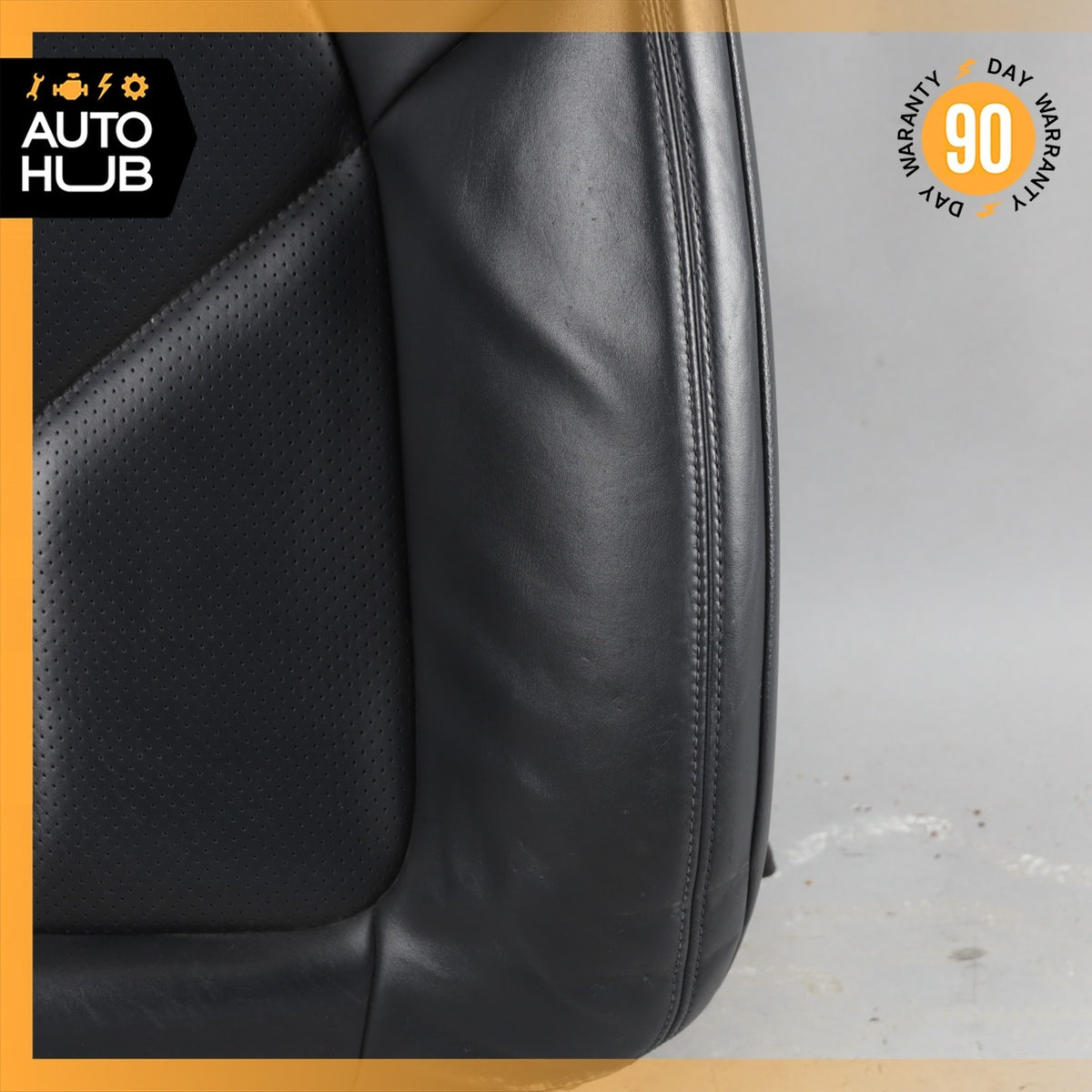 15-18 Porsche Macan 95B Front Left Side Seat Upper Cushion Leather Black OEM - photo 7
