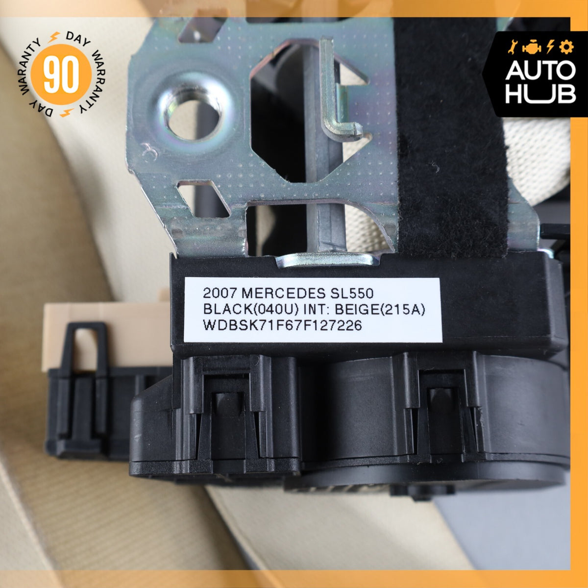 07-12 Mercedes R230 SL550 SL55 AMG Right Side Seat Belt Retractor Beige OEM - photo 13