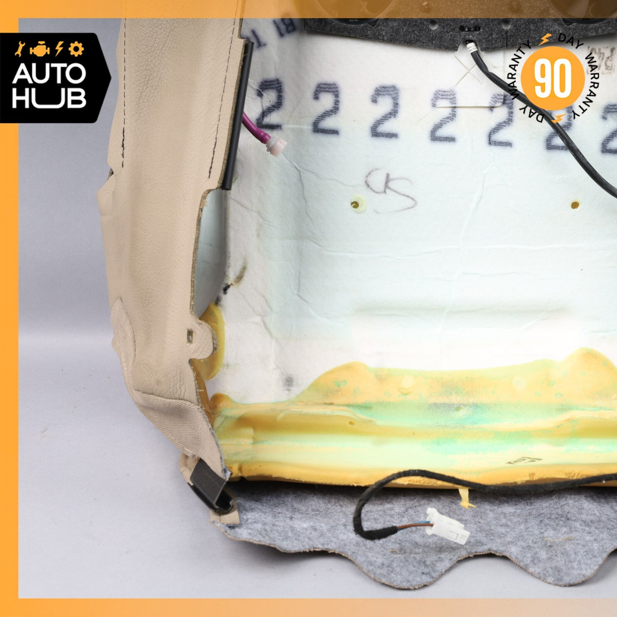 12-14 Mercedes W218 CLS550 Top Upper Seat Cushion Front Left Side Beige OEM - photo 12