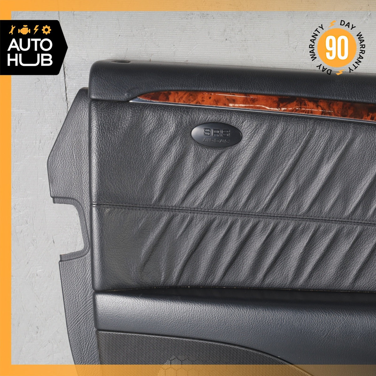 06-09 Mercedes W209 CLK350 CLK500 Door Panel Front Left Side Black OEM - photo 4