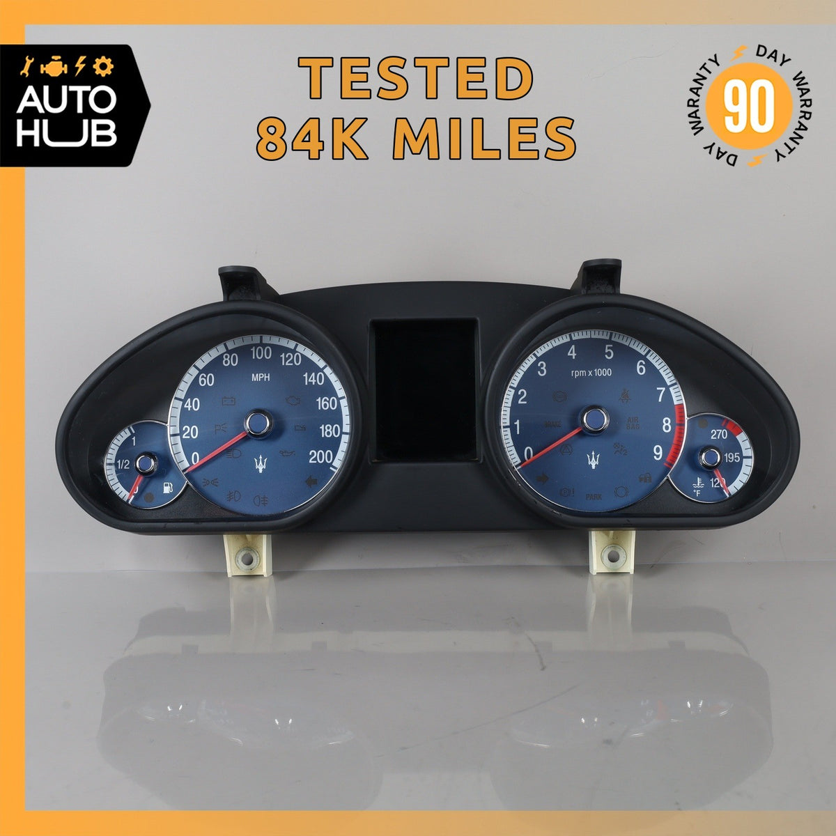 04-08 Maserati Quattroporte M139 4.2L Instrument Cluster Speedometer OEM 84k - photo 1