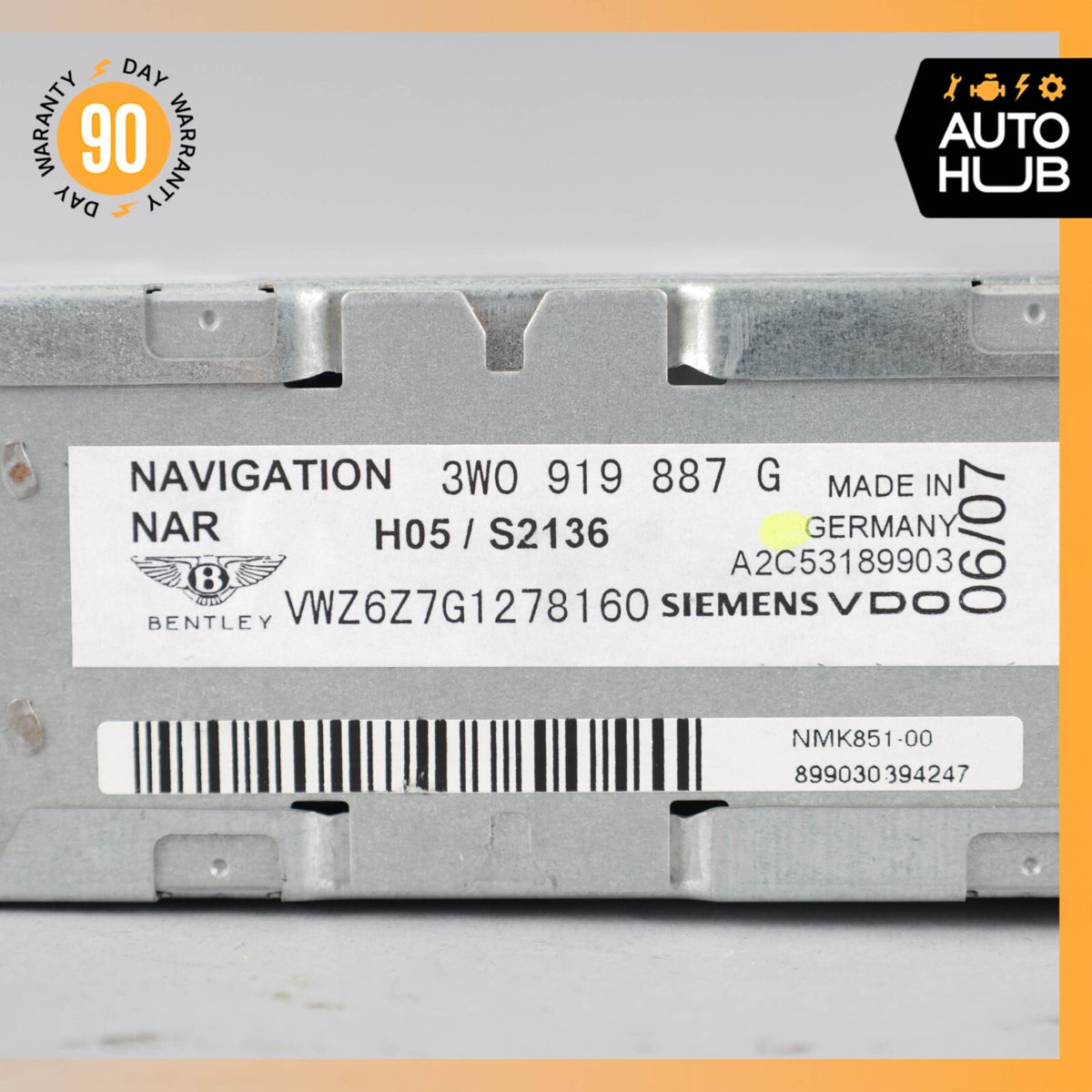 07-10 Bentley Continental GTC Flying Spur Navigation CD Disc Player GPS OEM 52k - photo 5