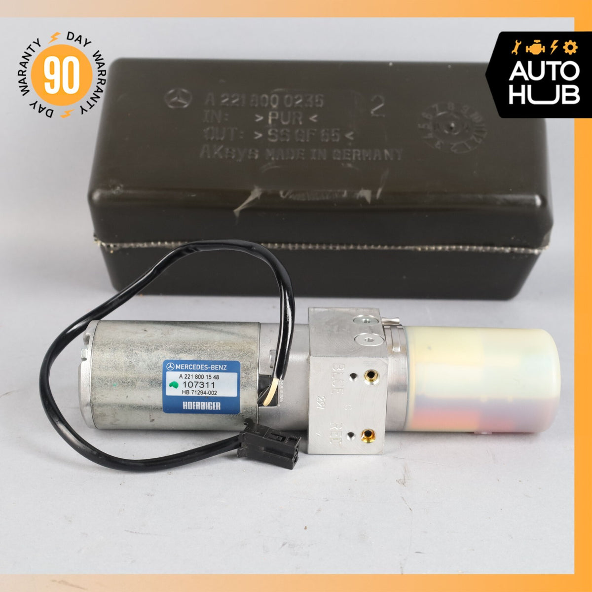 Mercedes W221 S400 Trunk Lid Locking Hydraulic Pull Down Pump w/ Foam Case OEM - photo 4