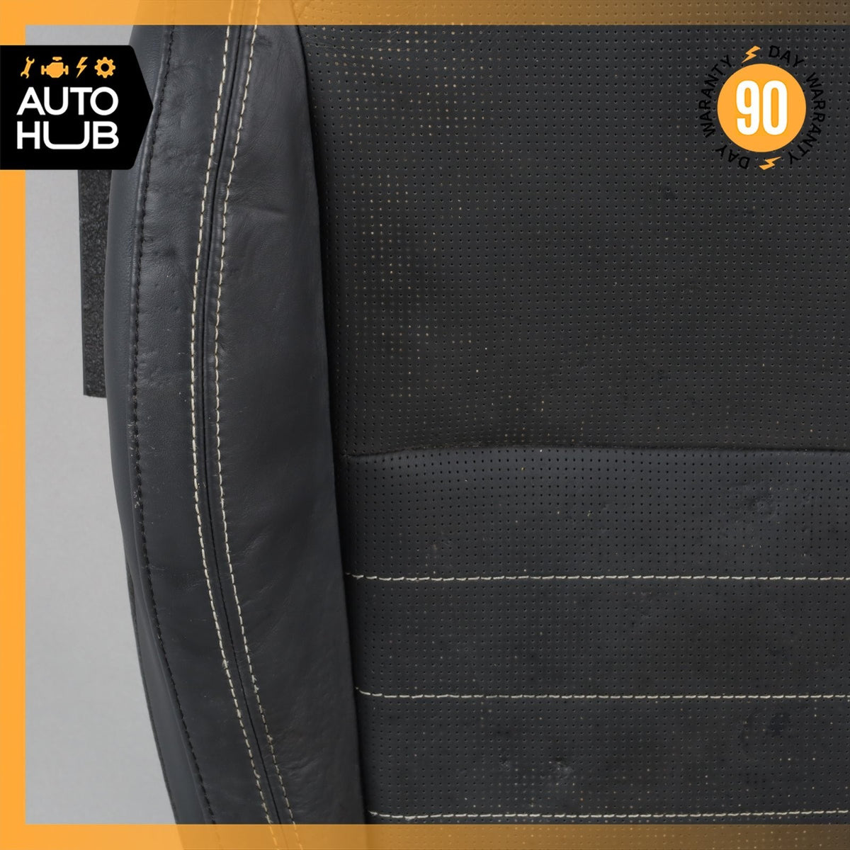18-20 Jaguar X152 F-Type Front Left Driver Seat Lower Cushion Leather Black OEM - photo 6