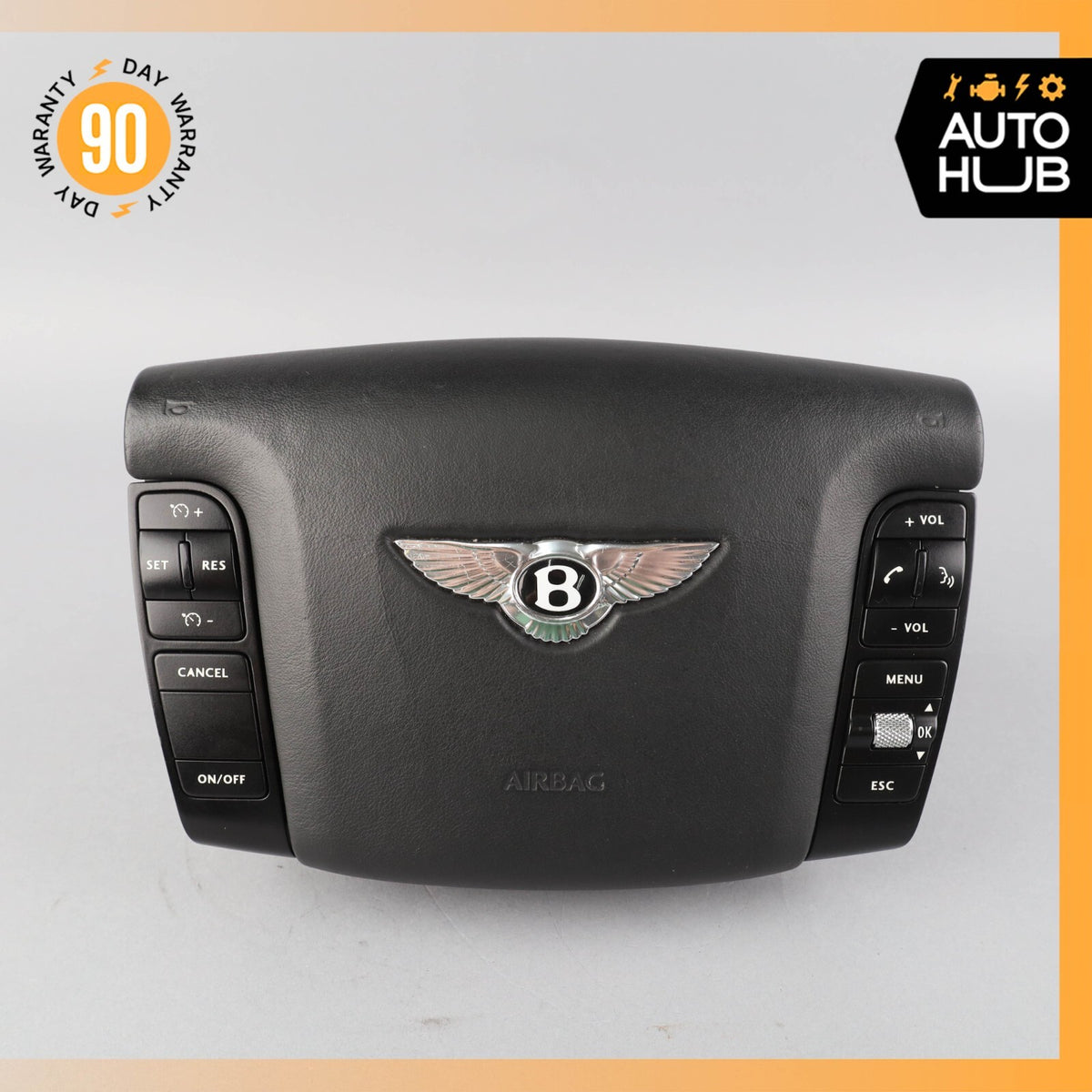 03-13 Bentley Continental Flying Spur GT Driver Steering Wheel Airbag OEM - photo 1