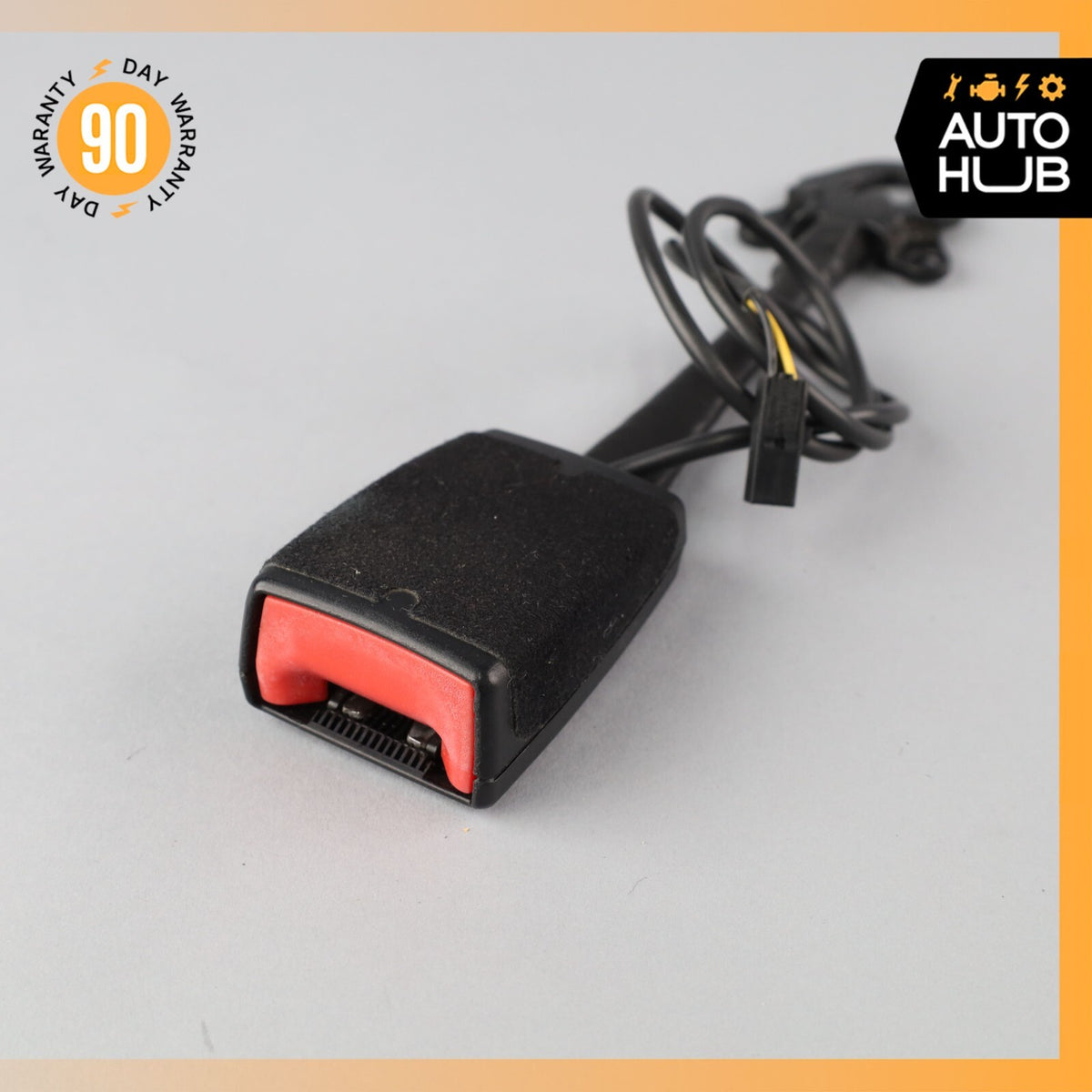 11-18 Porsche Cayenne 958 Front Left Driver Side Seat Belt Buckle Black OEM - photo 1