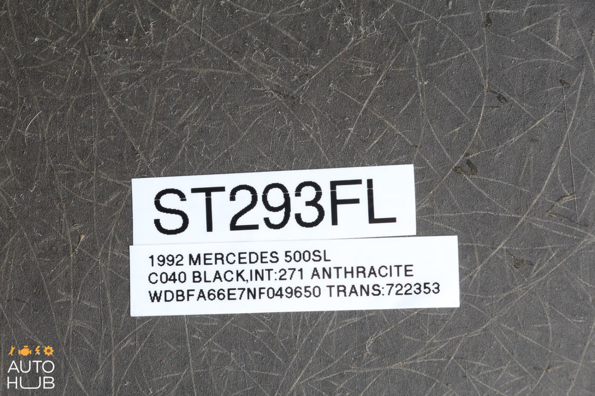 90-02 Mercedes R129 500SL SL500 Seat Backrest Cover Panel Trim Left Side Black - photo 12