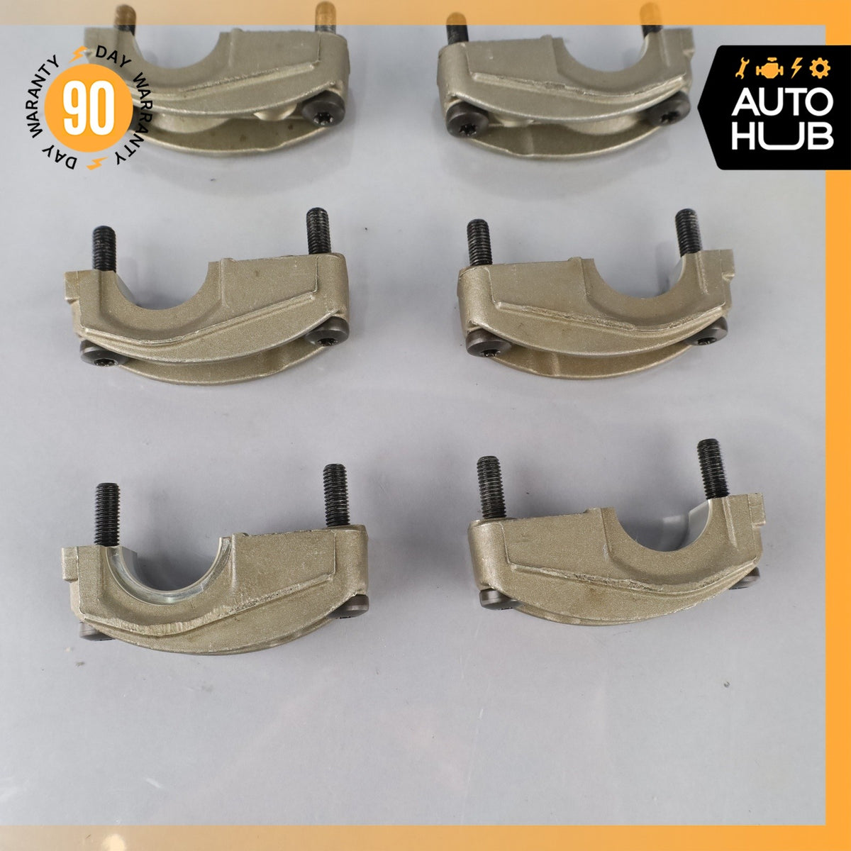 92-02 Mercedes W140 CL600 S600 M120 Cylinder Head Camshaft Holder Set of 6 OEM - photo 12