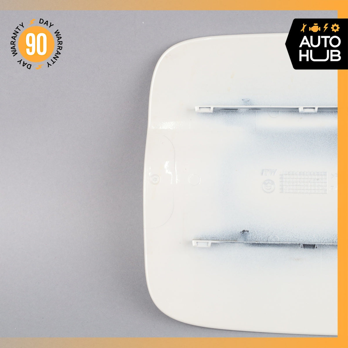 14-19 BMW F15 X5 Fuel Gas Tank Filler Neck Door Cover White 51917312316 OEM - photo 5