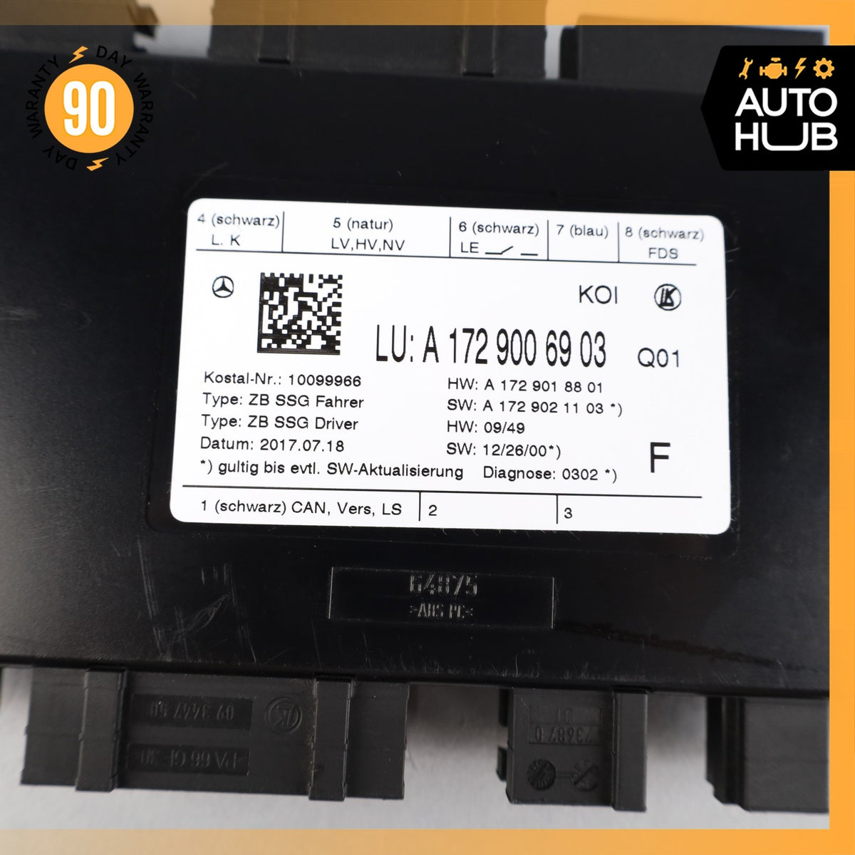 08-18 Mercedes R172 SLC300 E550 CLS63 Seat Control Module Front Left Side OEM - photo 8