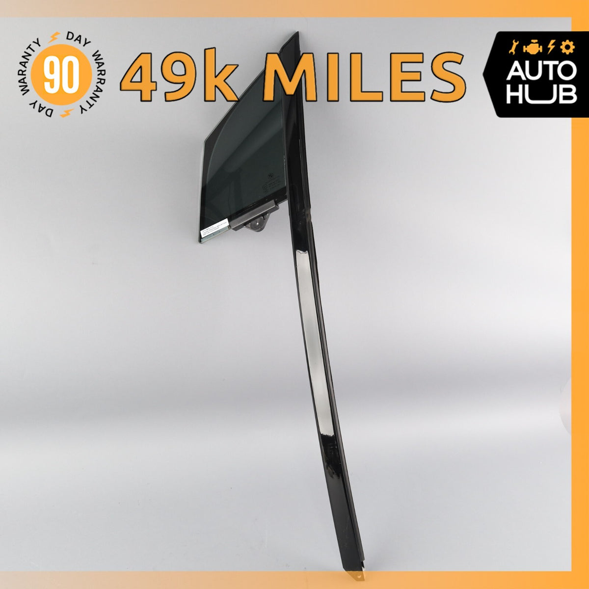 2016 BMW i3 I01 Front Left Driver Side Door Corner Window Glass OEM 49k - photo 1