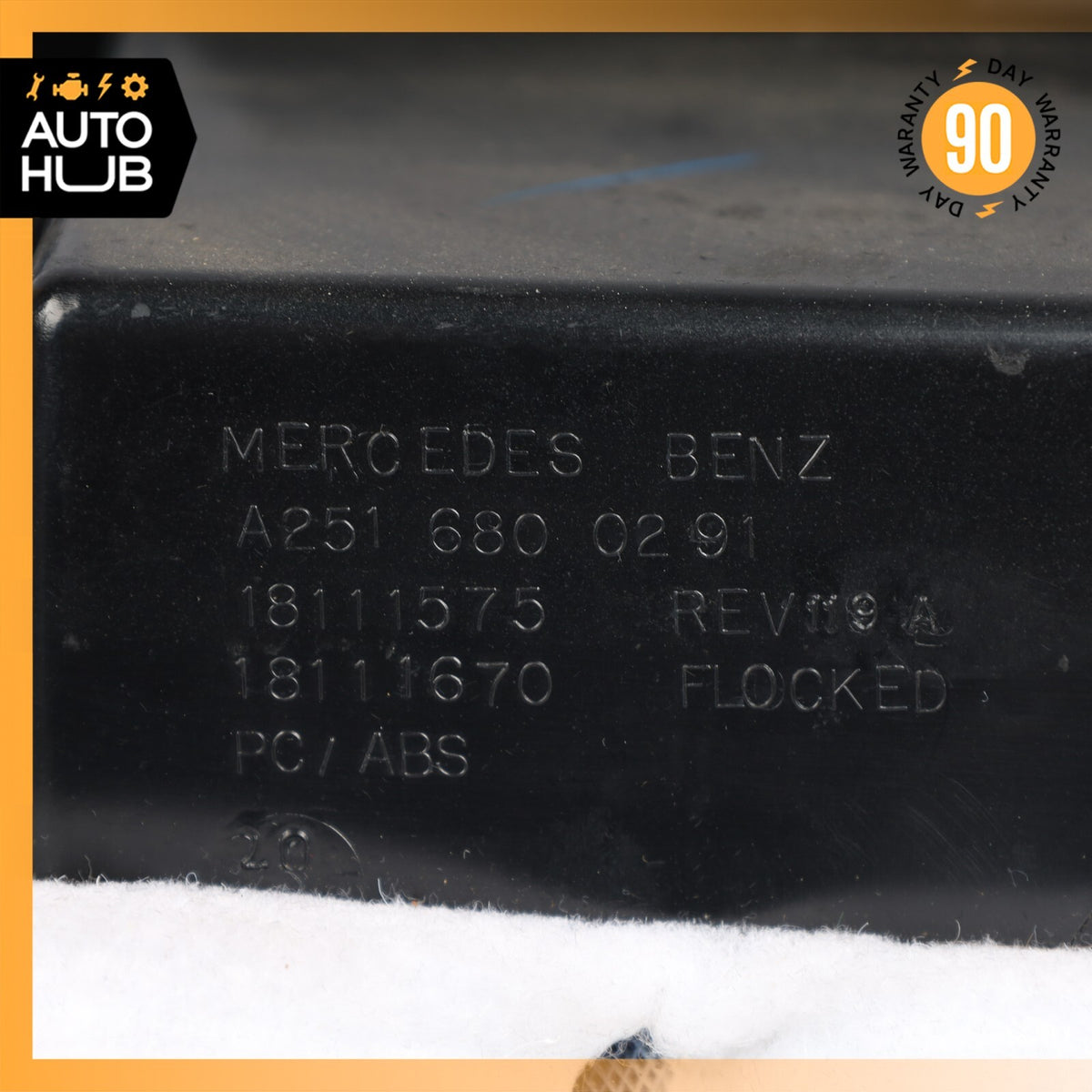 06-13 Mercedes W251 R350 R500 Dashboard Glove Box Storage Compartment Black OEM - photo 15