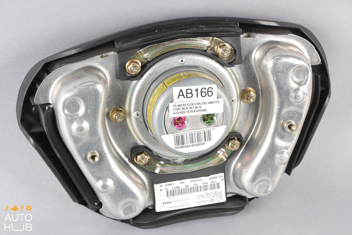 01-05 Mercedes W163 ML350 ML55 AMG Steering Wheel Airbag Air Bag Black OEM - photo 8