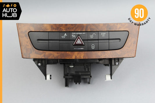 03-09 Mercedes W219 CLS500 CLS55 AMG E350 Hazard Switch Control Panel Wood OEM - photo 1