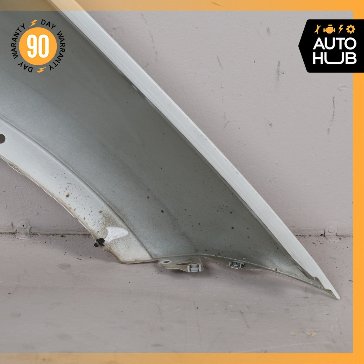 13-15 BMW E84 X1 Left Driver Side Fender Assembly White OEM - photo 11