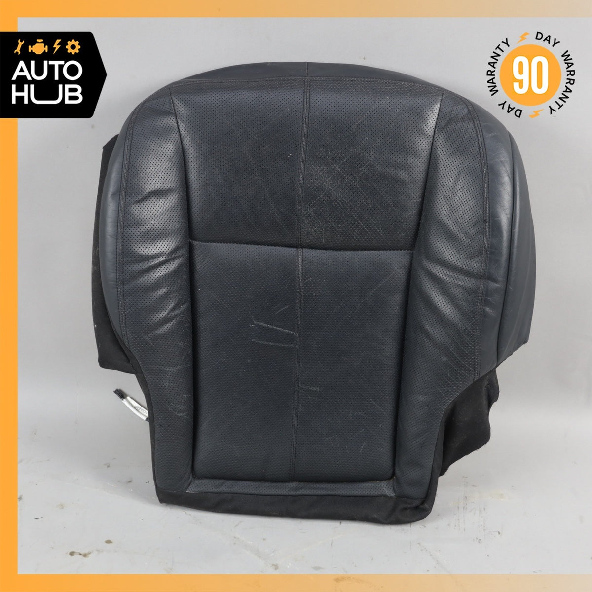 07-09 Mercedes W221 S600 Front Right Side Lower Seat Cushion Exclusive Black OEM - photo 1