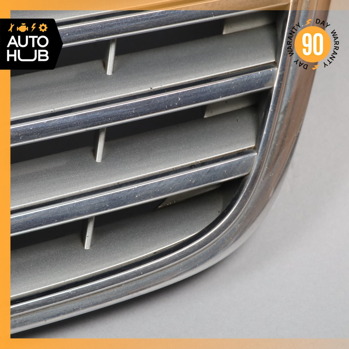 07-09 Mercedes W211 E350 E550 E320 Hood Radiator Grille Grill Chrome OEM - photo 7
