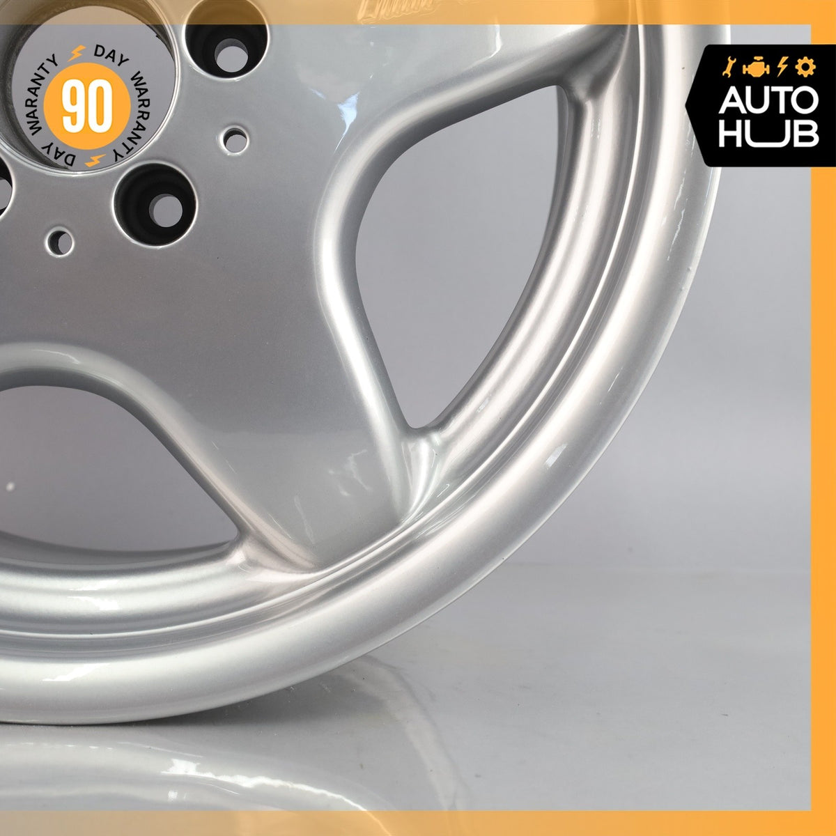 Mercedes R170 SLK230 C280 8.5 x 17 17" Rear Wheel Rim Silver 1704011402 OEM - photo 6
