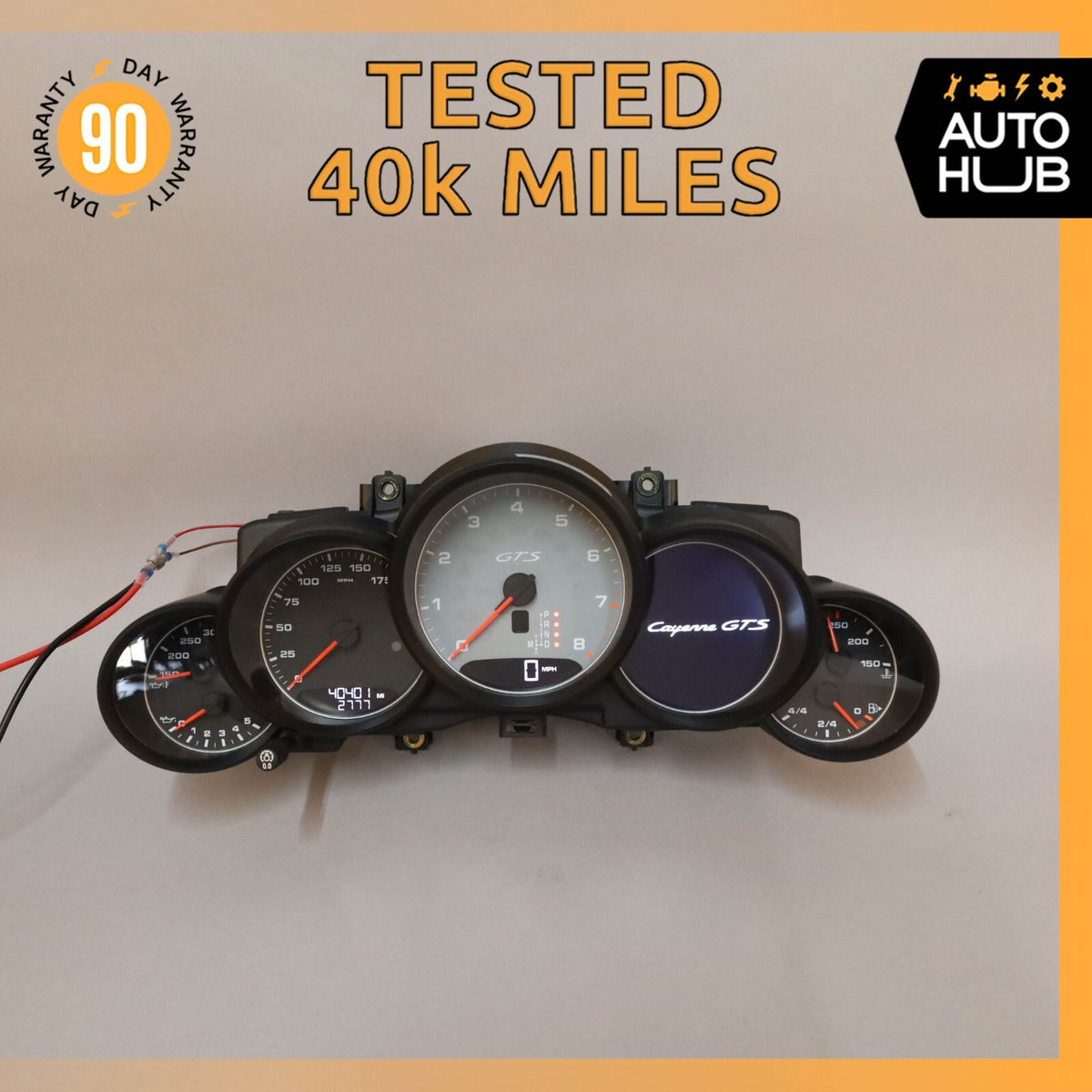 2013 Porsche Cayenne 958 GTS 4.8L Instrument Speedometer Cluster OEM 40k - photo 1