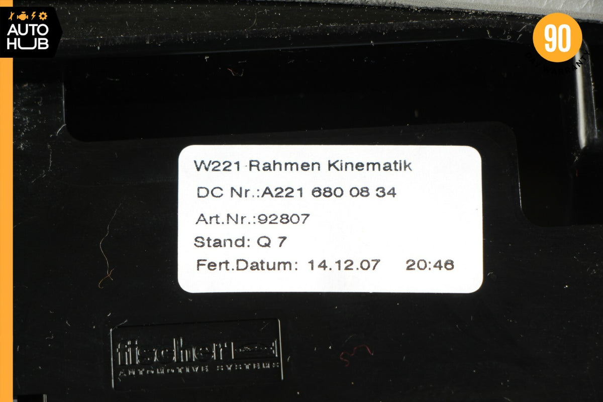 07-09 Mercedes W221 S550 S450 Center Console Dashboard CD Player Cover Gray OEM - photo 11