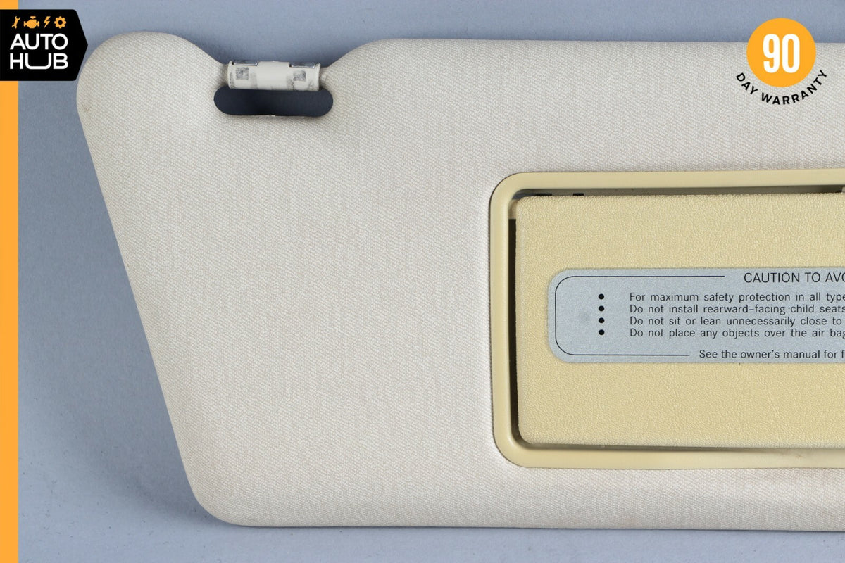96-98 Mercedes W210 E300 E320 E430 Sunvisor Sun Visor Right Passenger Beige OEM - photo 2