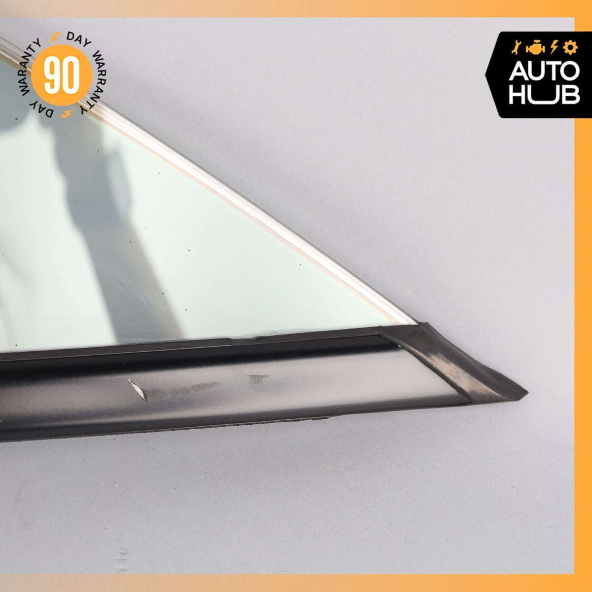 03-17 Bentley Continental GT Front Left Side Door Vent Window Glass OEM - photo 2
