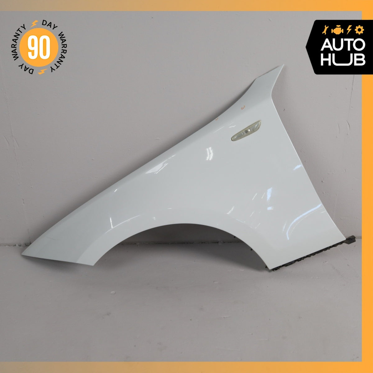 08-13 BMW E82 128i Front Left Driver Fender Cover Panel White 41357133227 OEM - photo 1