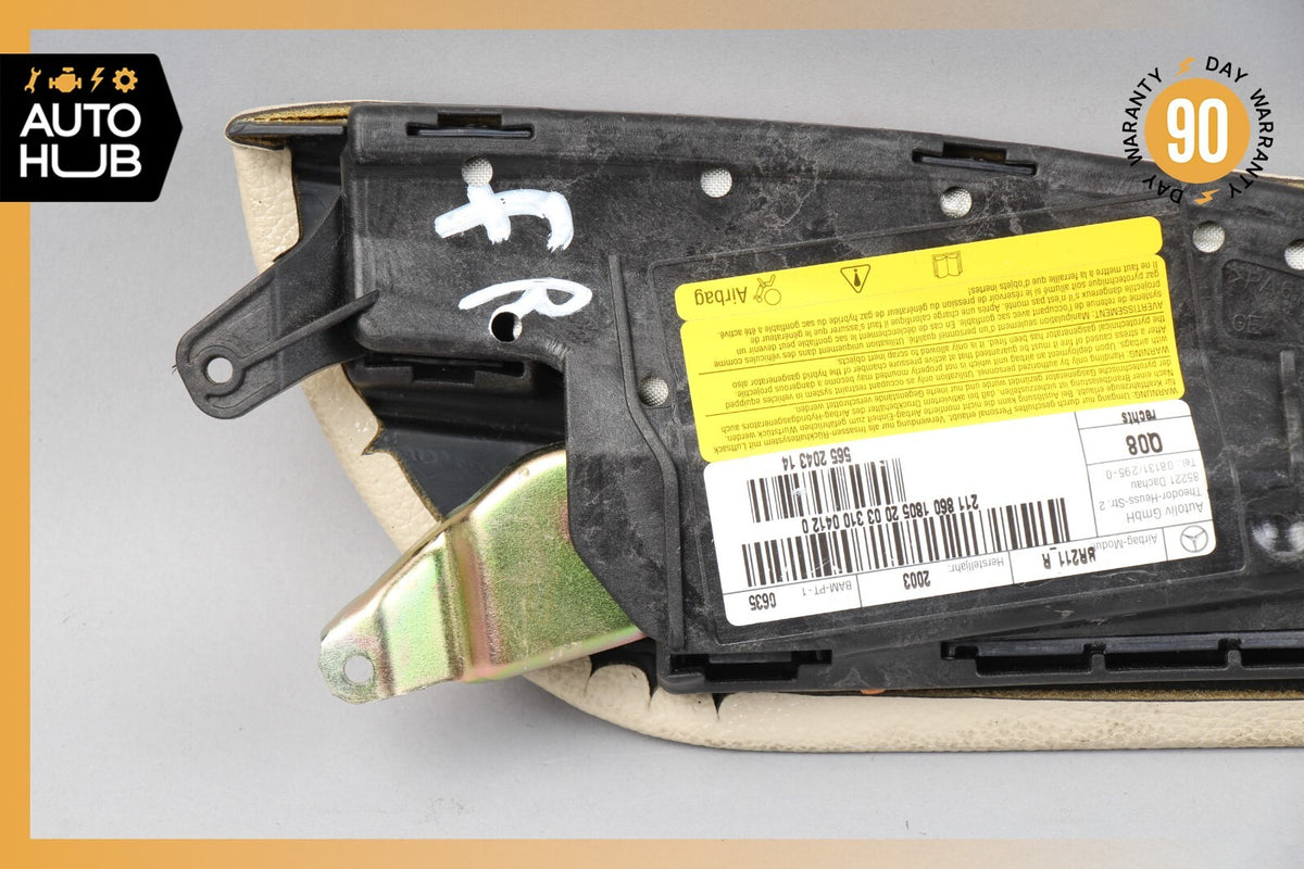 03-06 Mercedes W211 E500 E320 Side Seat Airbag Air Bag Front Right Beige OEM - photo 7