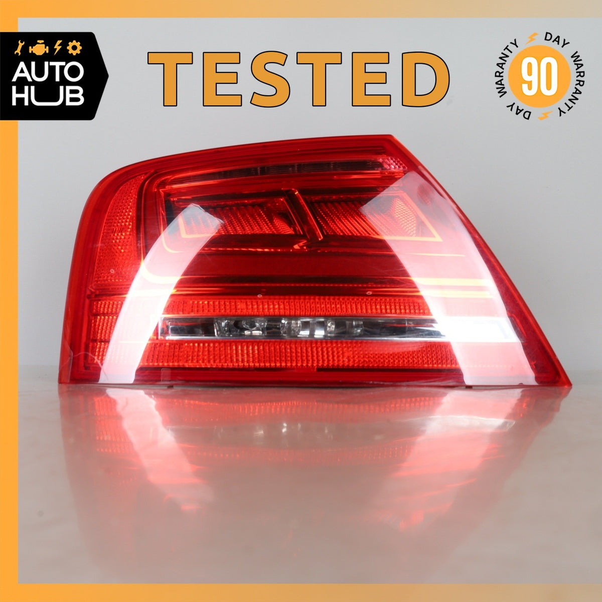 11-14 Audi D4 A8 Rear Left Driver Side LED Outer Tail Light Assembly OEM - photo 1