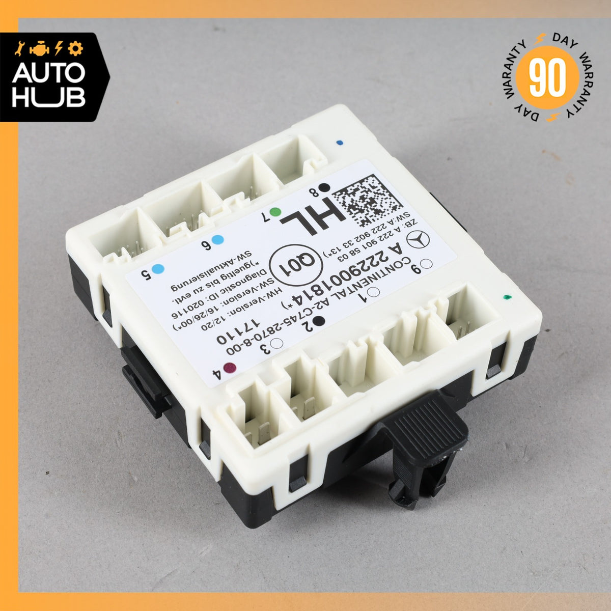 16-19 Mercedes W205 C350e C300 Rear Left Driver Side Door Control Module OEM - photo 2