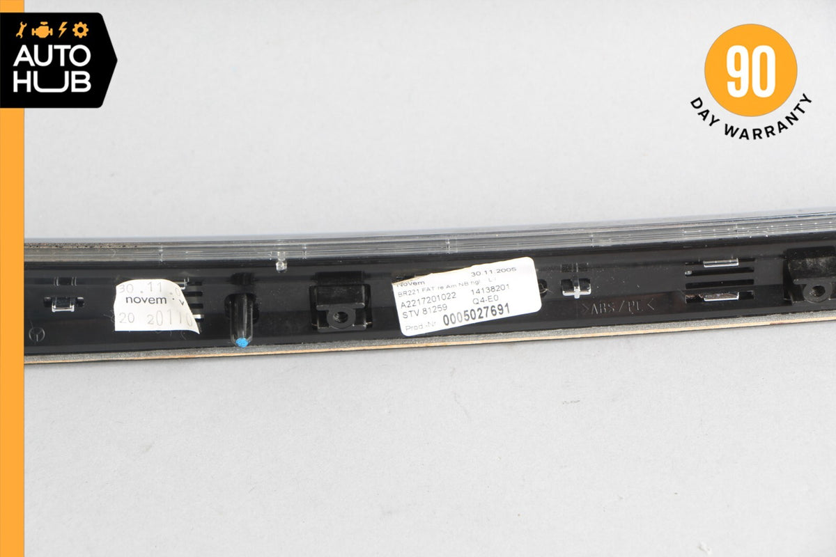 07-09 Mercedes W221 S550 S450 Front Right Door Panel Bezel Trim 2217201022 OEM - photo 8