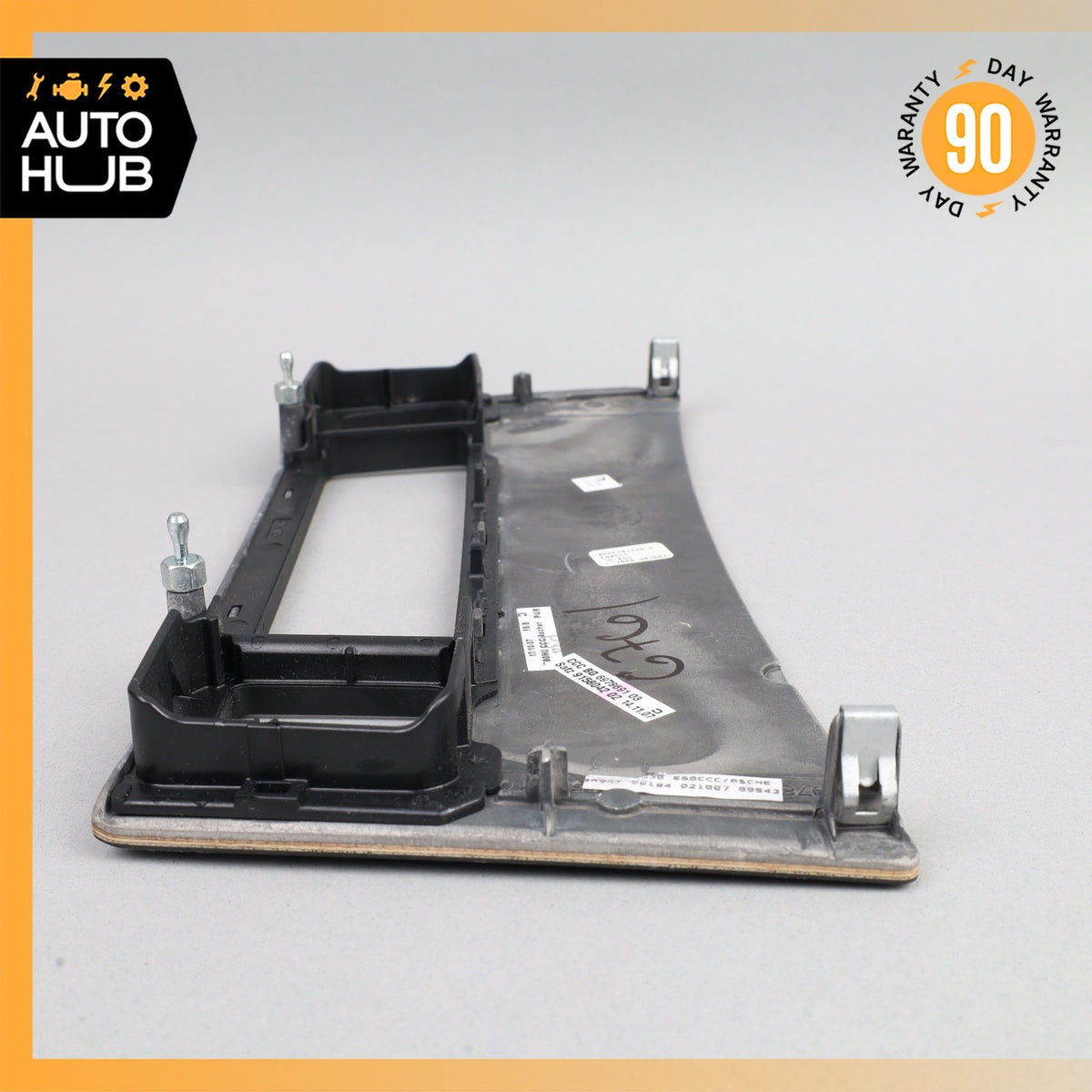04-10 BMW E60 550i 528i 535i Dashboard Switch Cover Panel Trim Wood OEM - photo 8