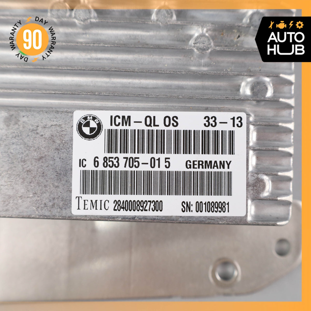 BMW E71 X6M ICM Integrated Chassis Management Control Module 6853705 OEM 62k - photo 8